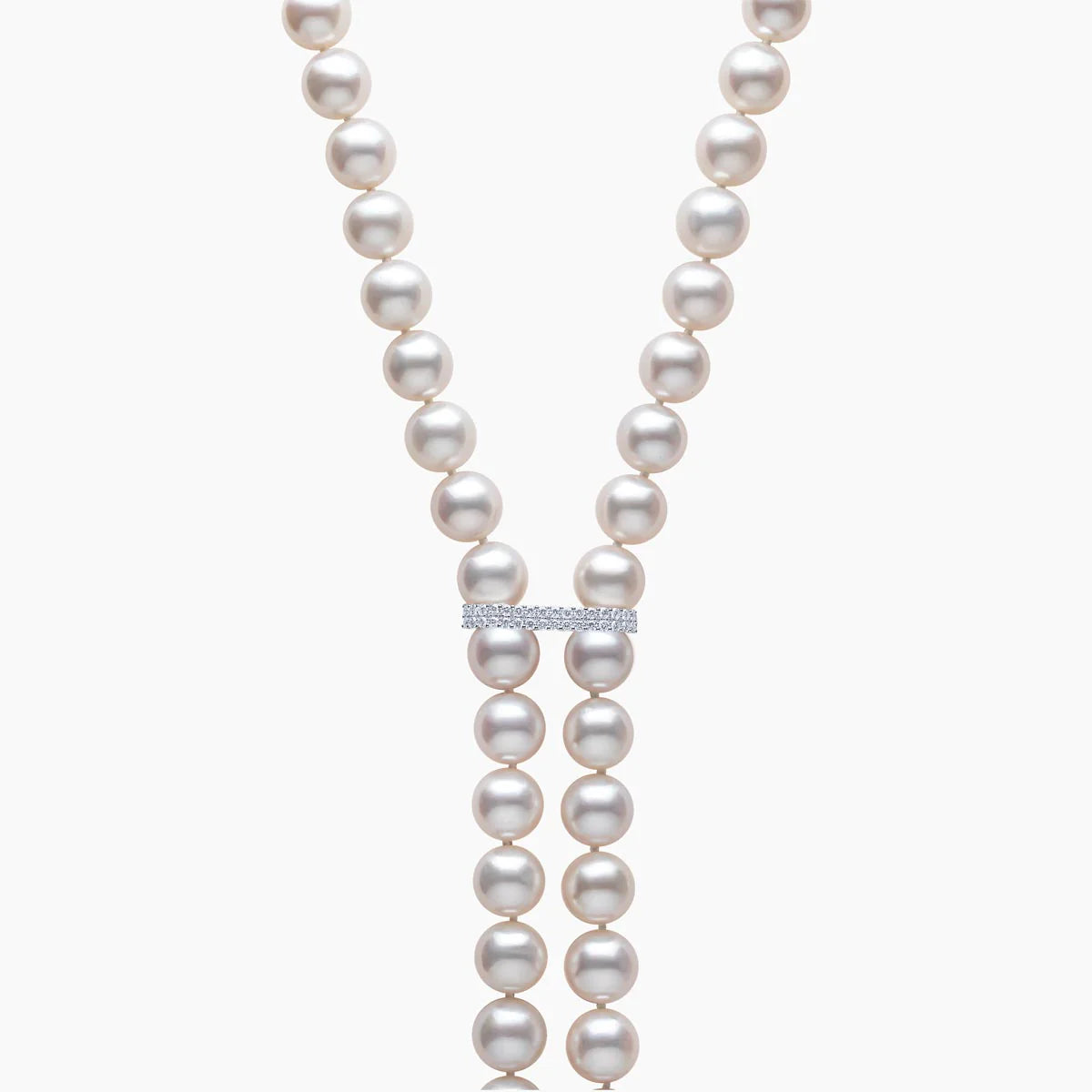 Classic Pearl Tassel Necklace & Earrings Set