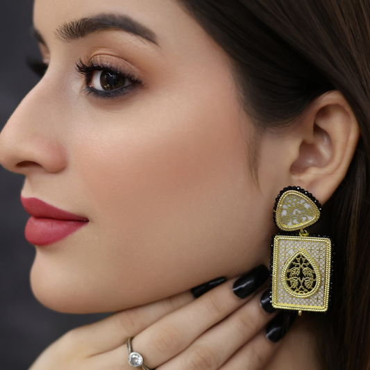 Miriam Kundan Earrings - Midas Touch Jewelry