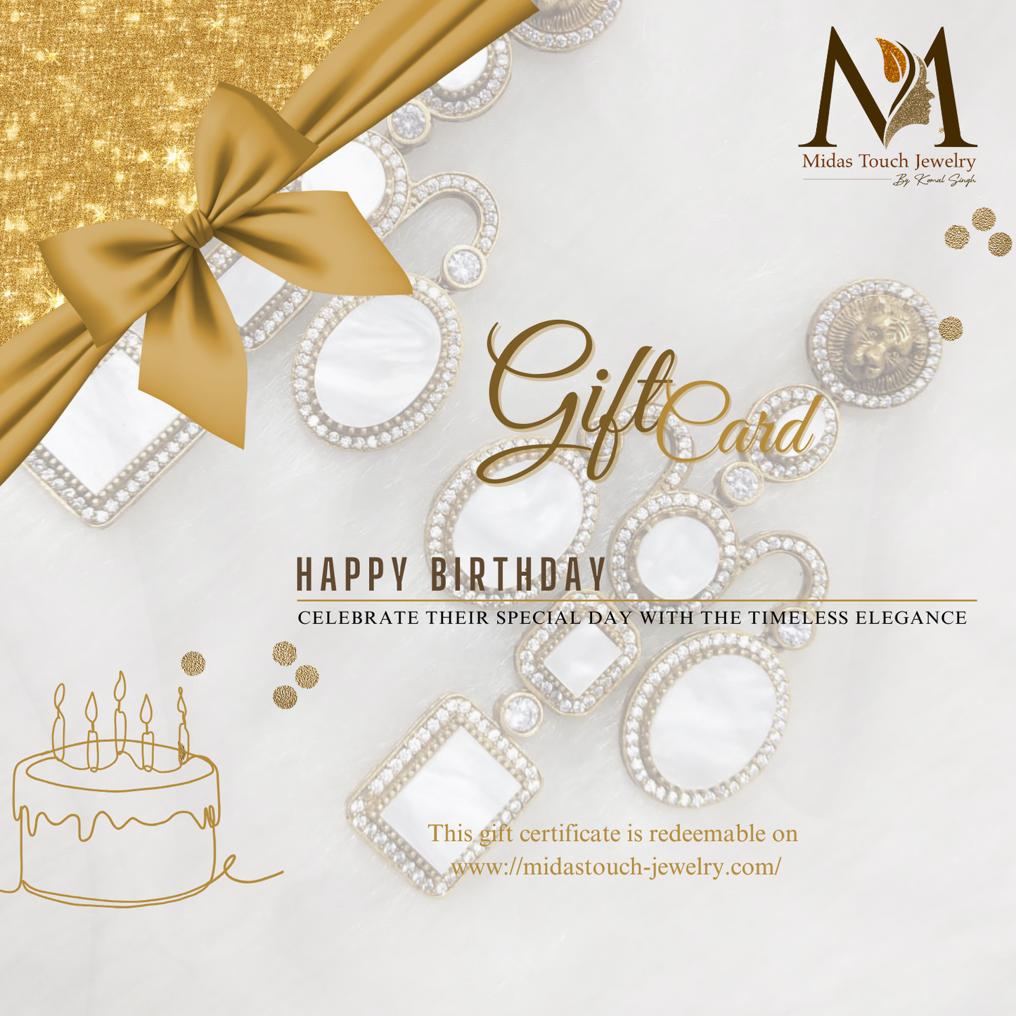 Birthday Gift Card - Midas Touch Jewelry