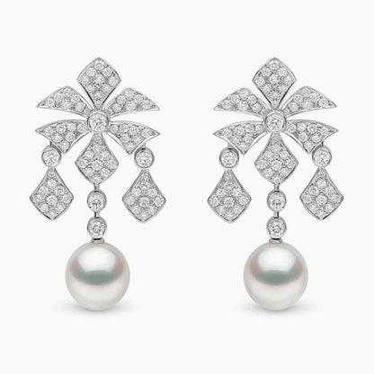 Regal Multi-Strand Pearl Necklace & Earrings Set