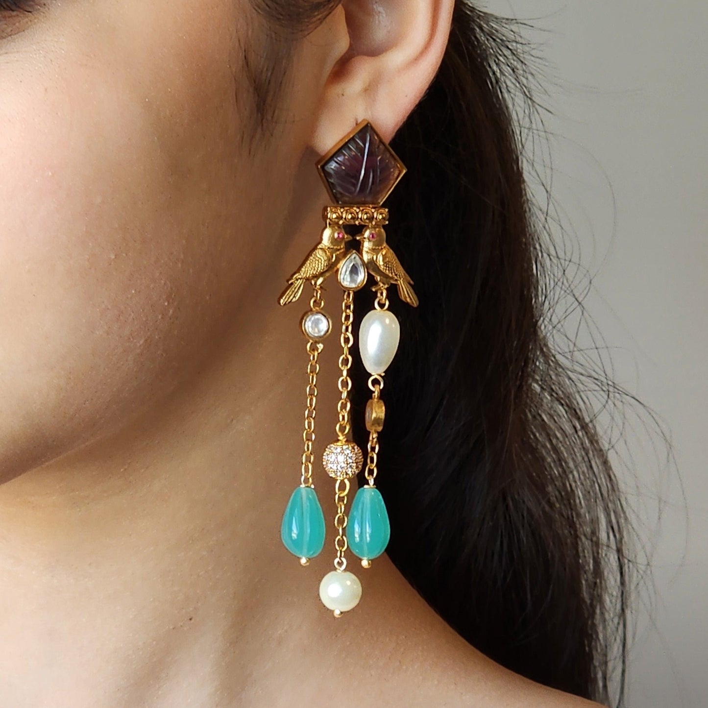 Amy Turquoise Dangler Earrings