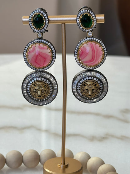 Pink Panther Royale Earrings