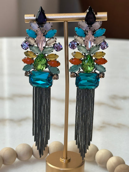 Royal Prism Multicolor Dangler Earrings