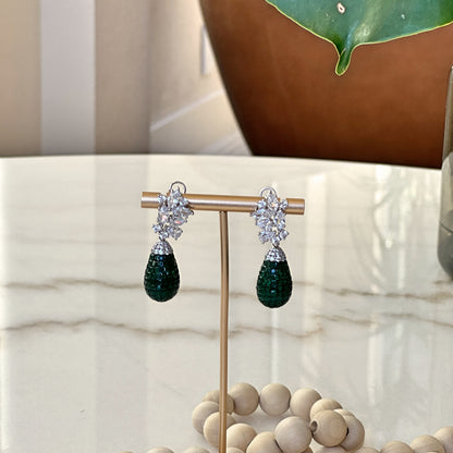 Kruti Green Earrings