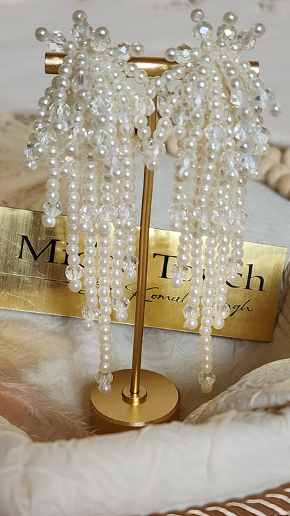 Rubiana Pearl Drop Earrings - Midas Touch Jewelry