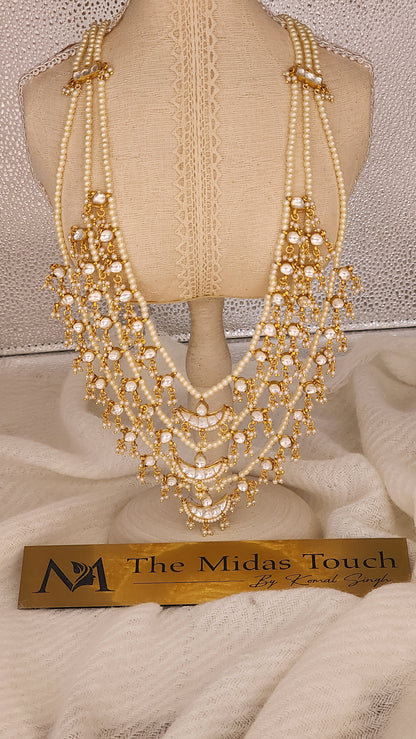 Noor Chand Pearlescent Necklace Set