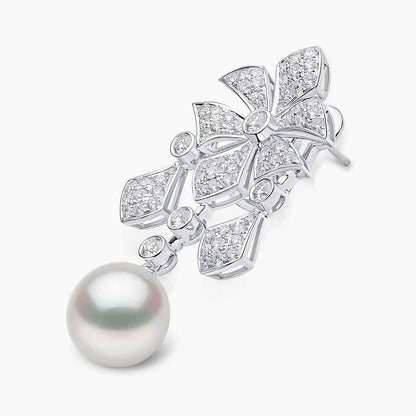 Regal Multi-Strand Pearl Necklace & Earrings Set