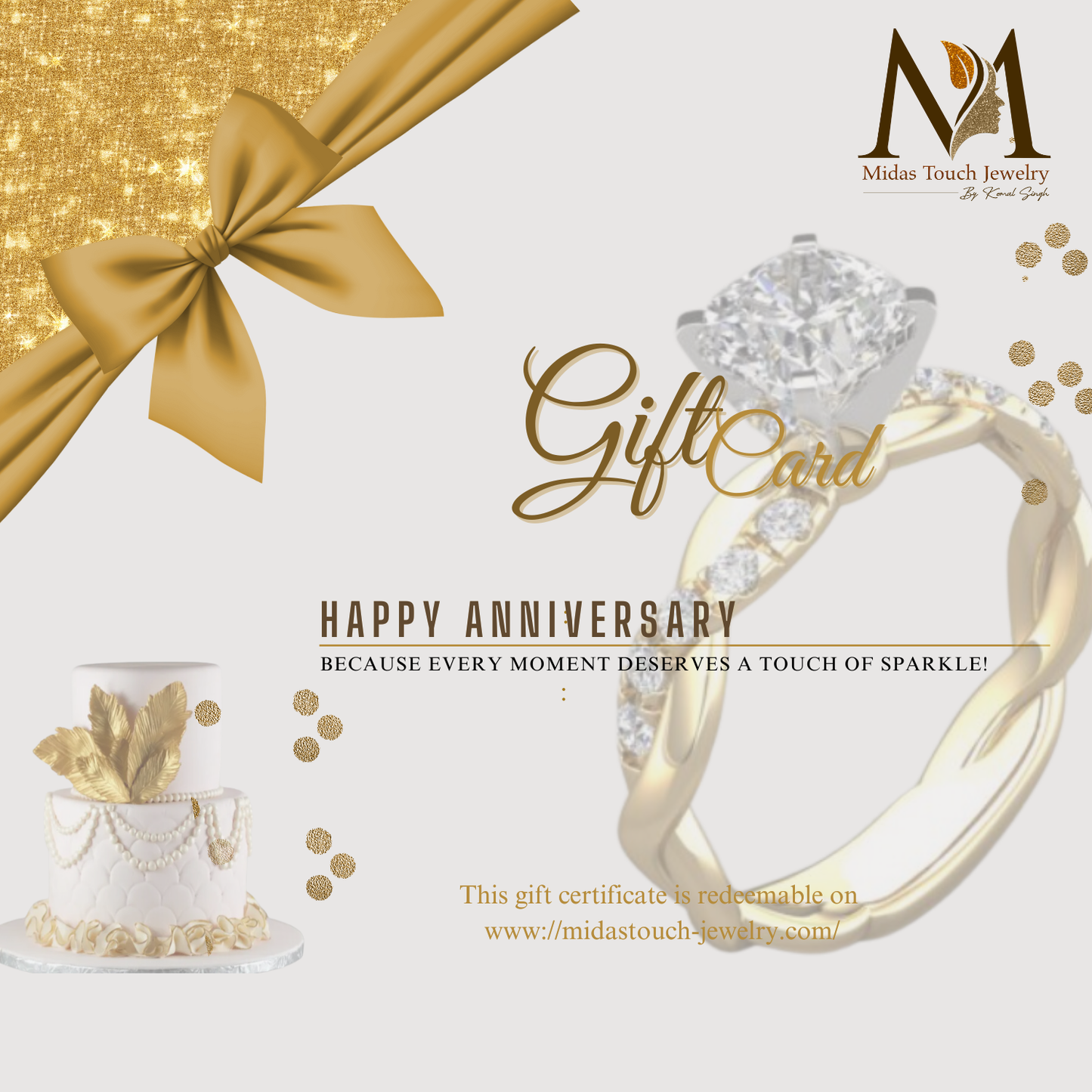 Anniversary Gift Card - Midas Touch Jewelry