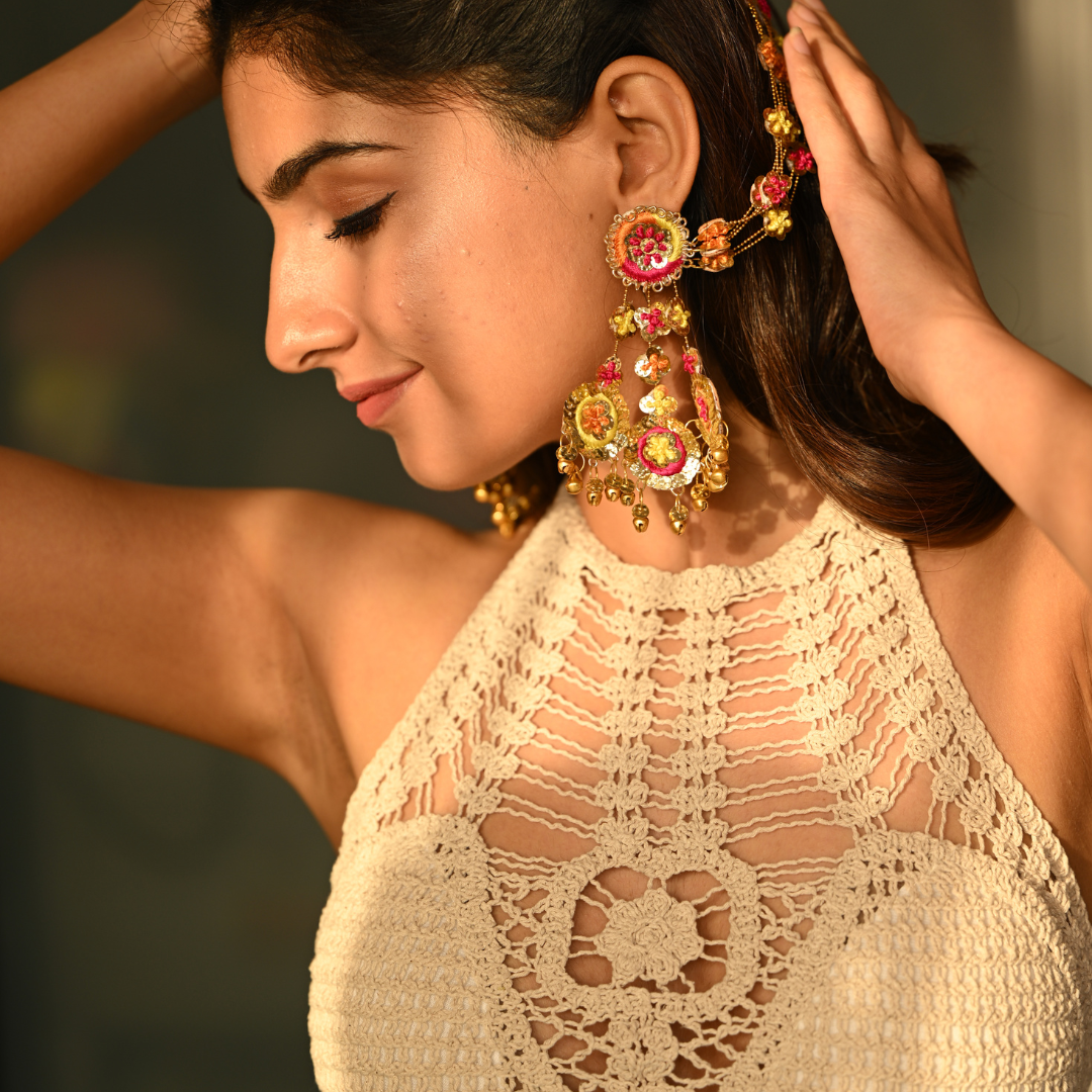 Artisanal Lantana Earrings - Midas Touch Jewelry