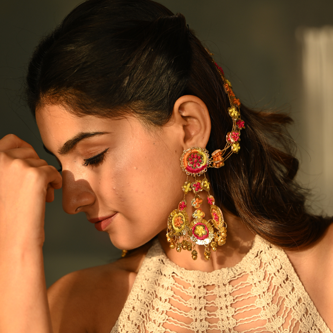 Artisanal Lantana Earrings - Midas Touch Jewelry