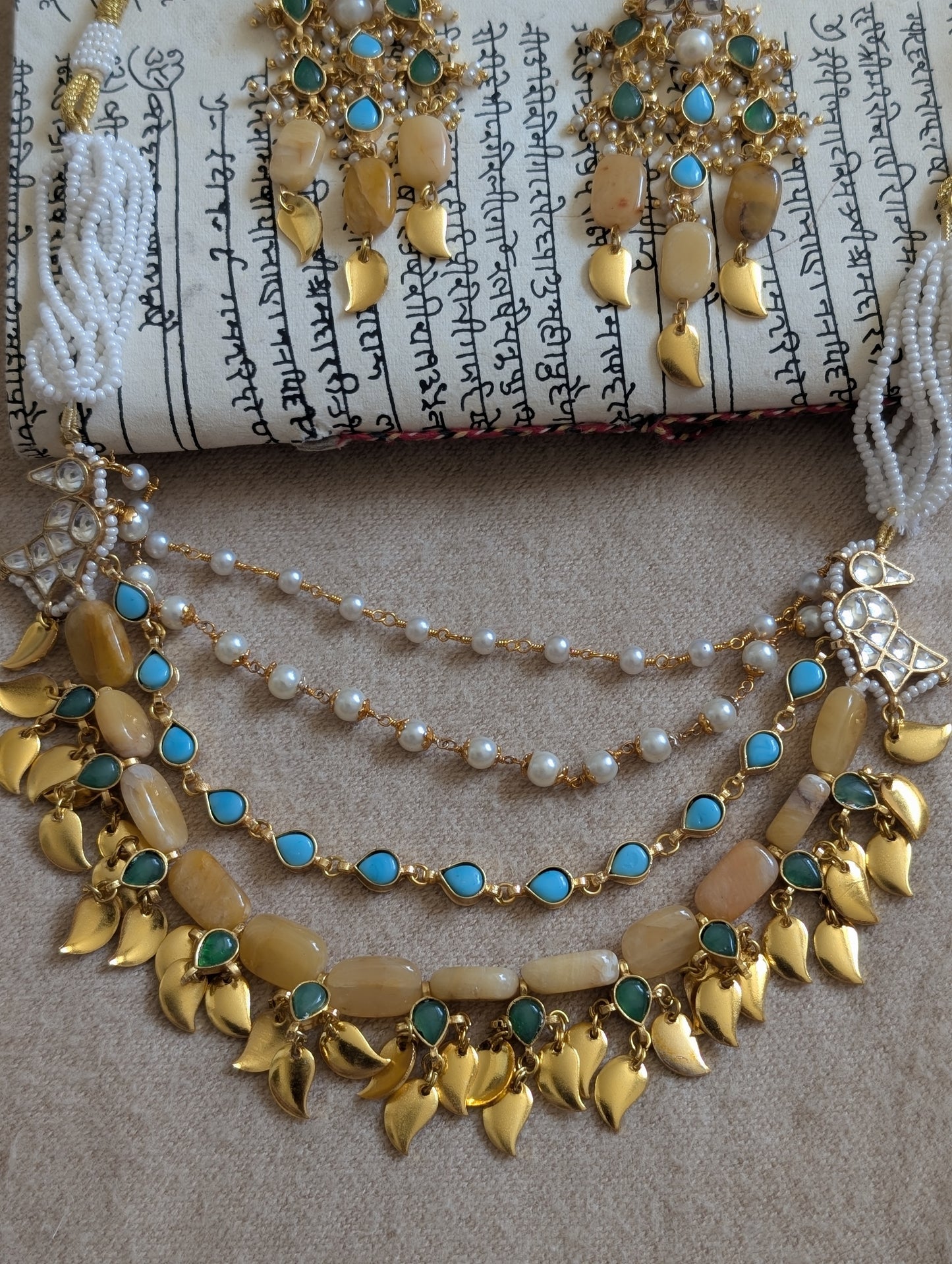 Rajkumari Kundan Necklace Set