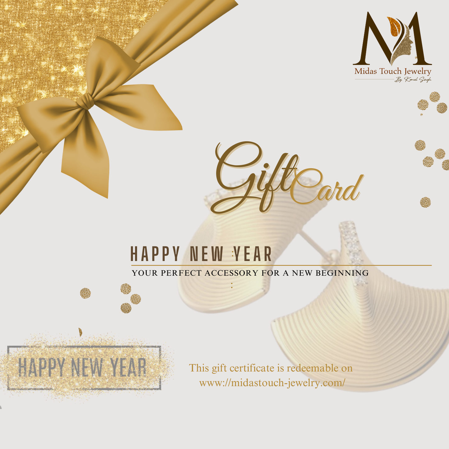 New Year Gift Card - Midas Touch Jewelry