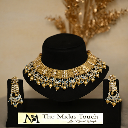 Maharani Jadau Polki Haar Necklace - Midas Touch Jewelry