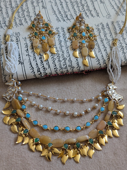 Rajkumari Kundan Necklace Set