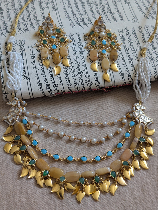 Rajkumari Kundan Necklace Set