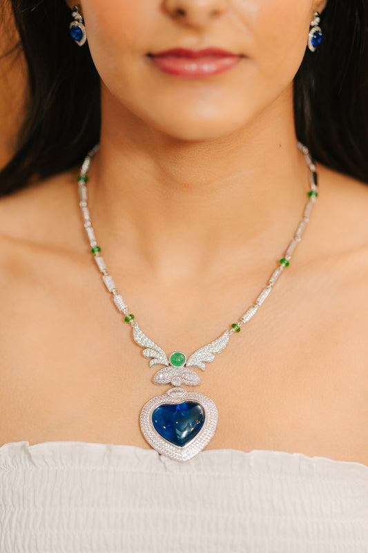 The Celeste Heart of Seraphina Necklace