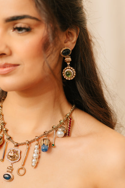Vintage Charms Collar Necklace Set