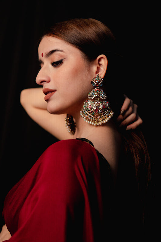 Anvika Jadau Dome Chandbalis