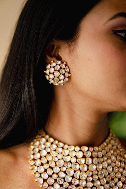The Amara Polki Necklace Set