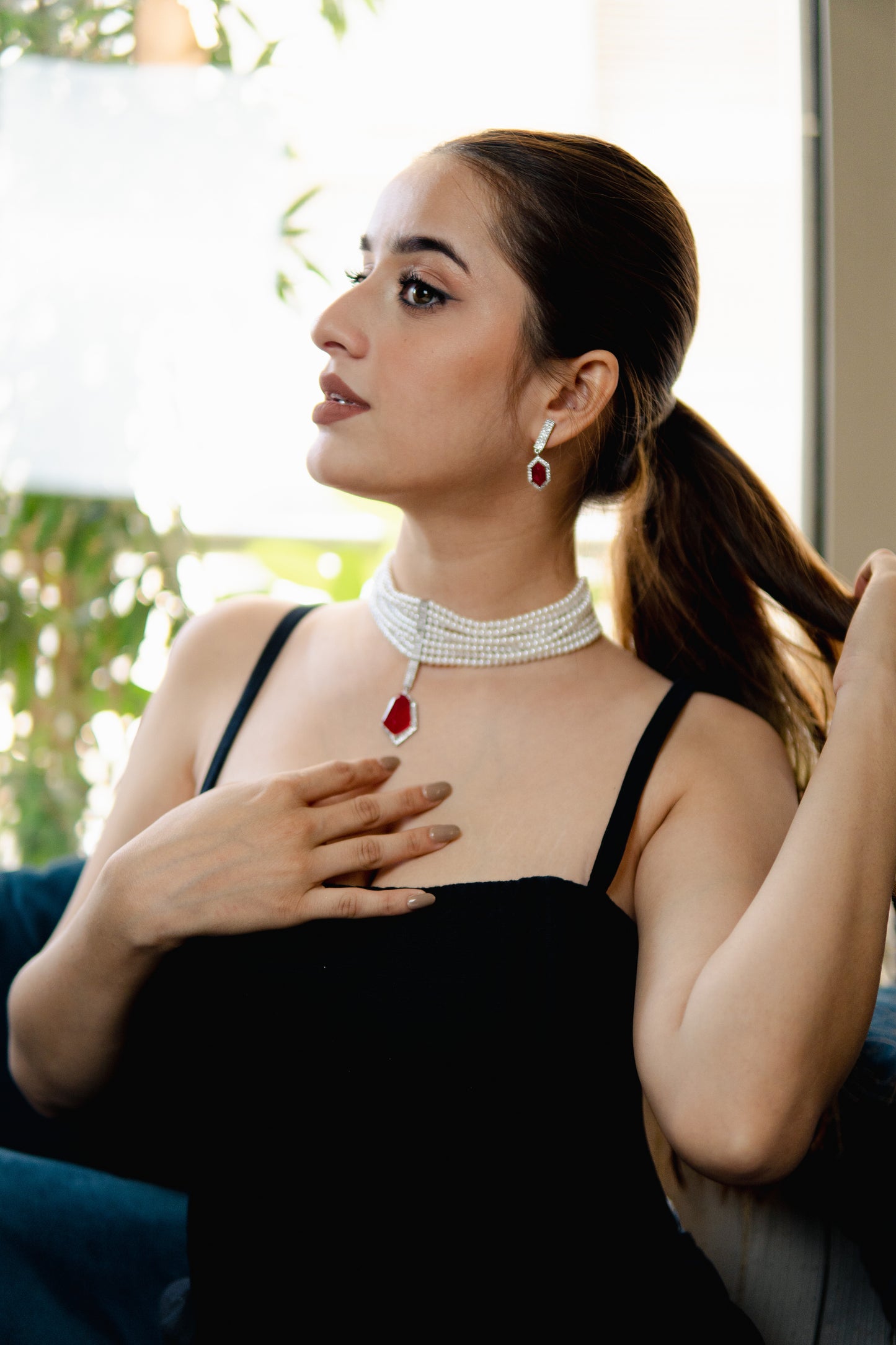 Noor-E-Zamindar Pearl Choker Set