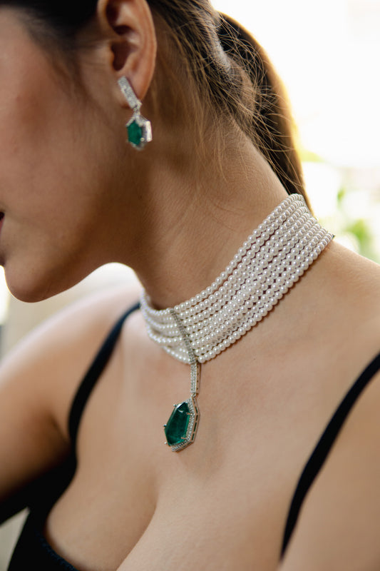 Noor-E-Zamindar Pearl Choker Set