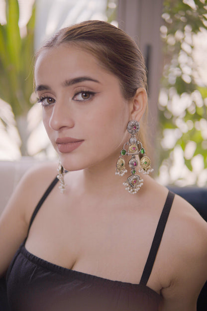Meher Temple Dangler Earrings
