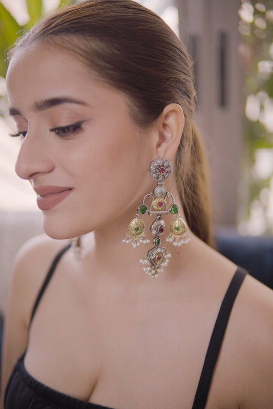 Meher Temple Dangler Earrings