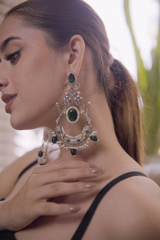 Avira Emerald Cascade Earrings