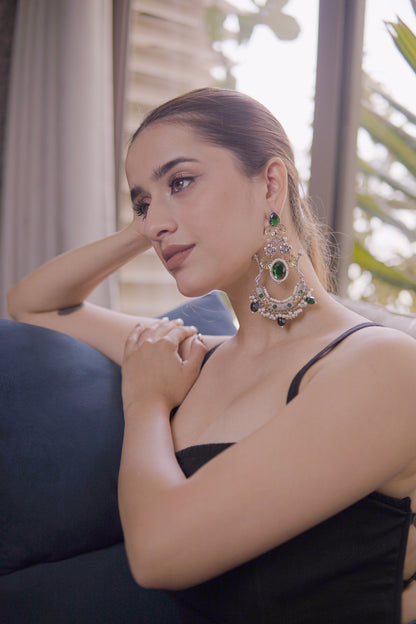 Avira Emerald Cascade Earrings