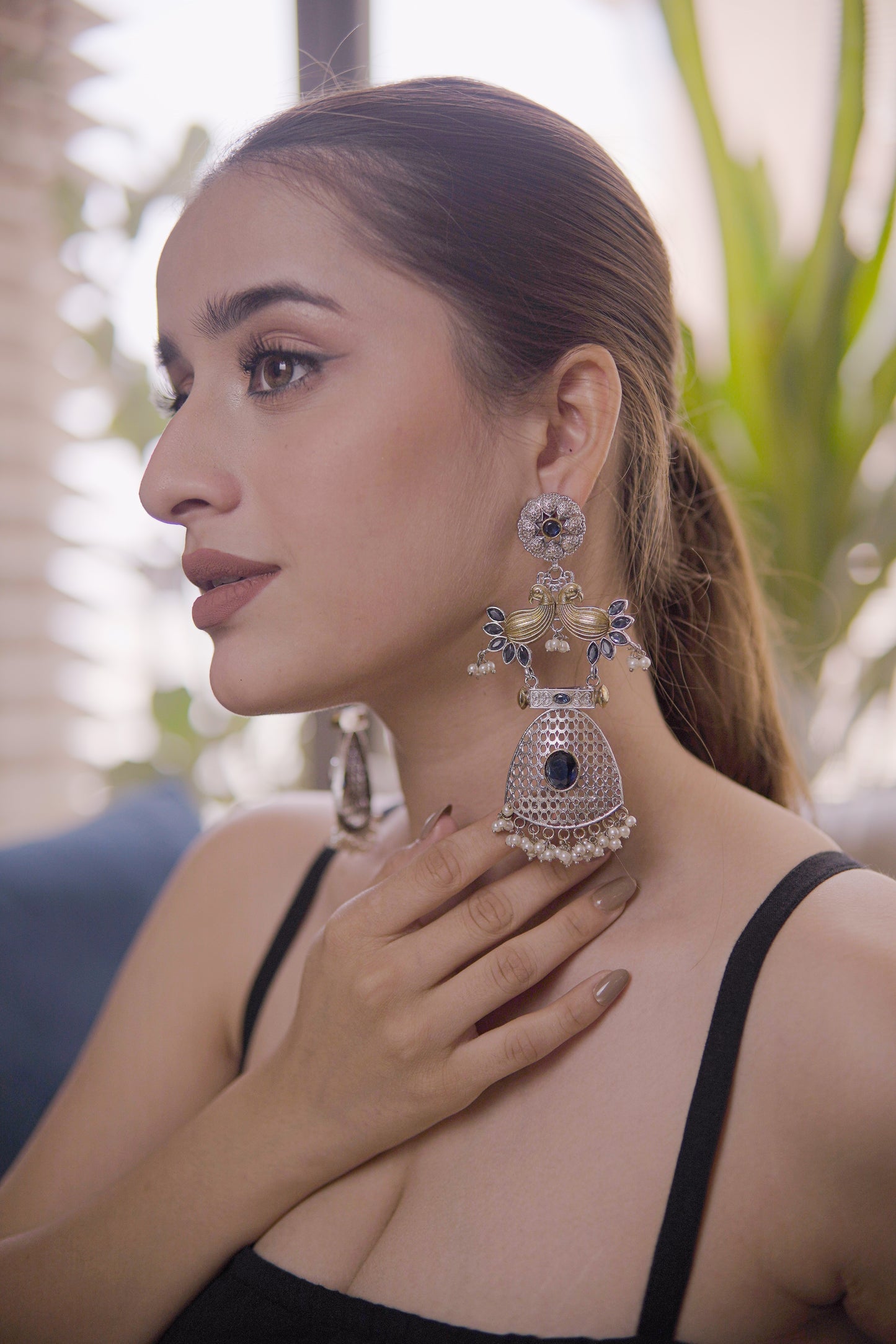 Riyaar Peacock Heritage Earrings