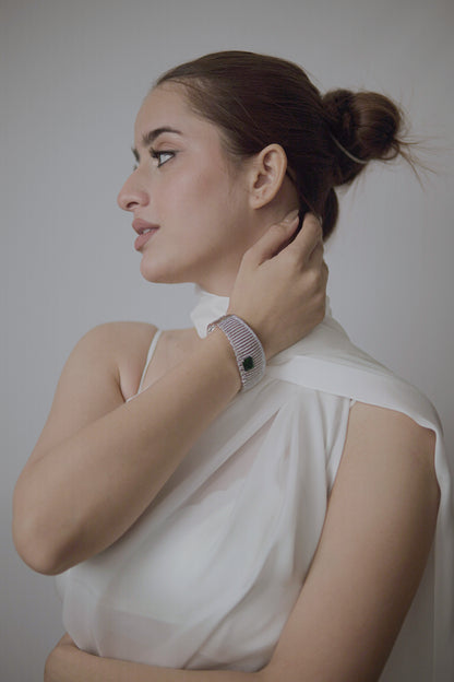 Ela Emerald Cuff