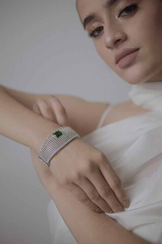 Ela Emerald Cuff
