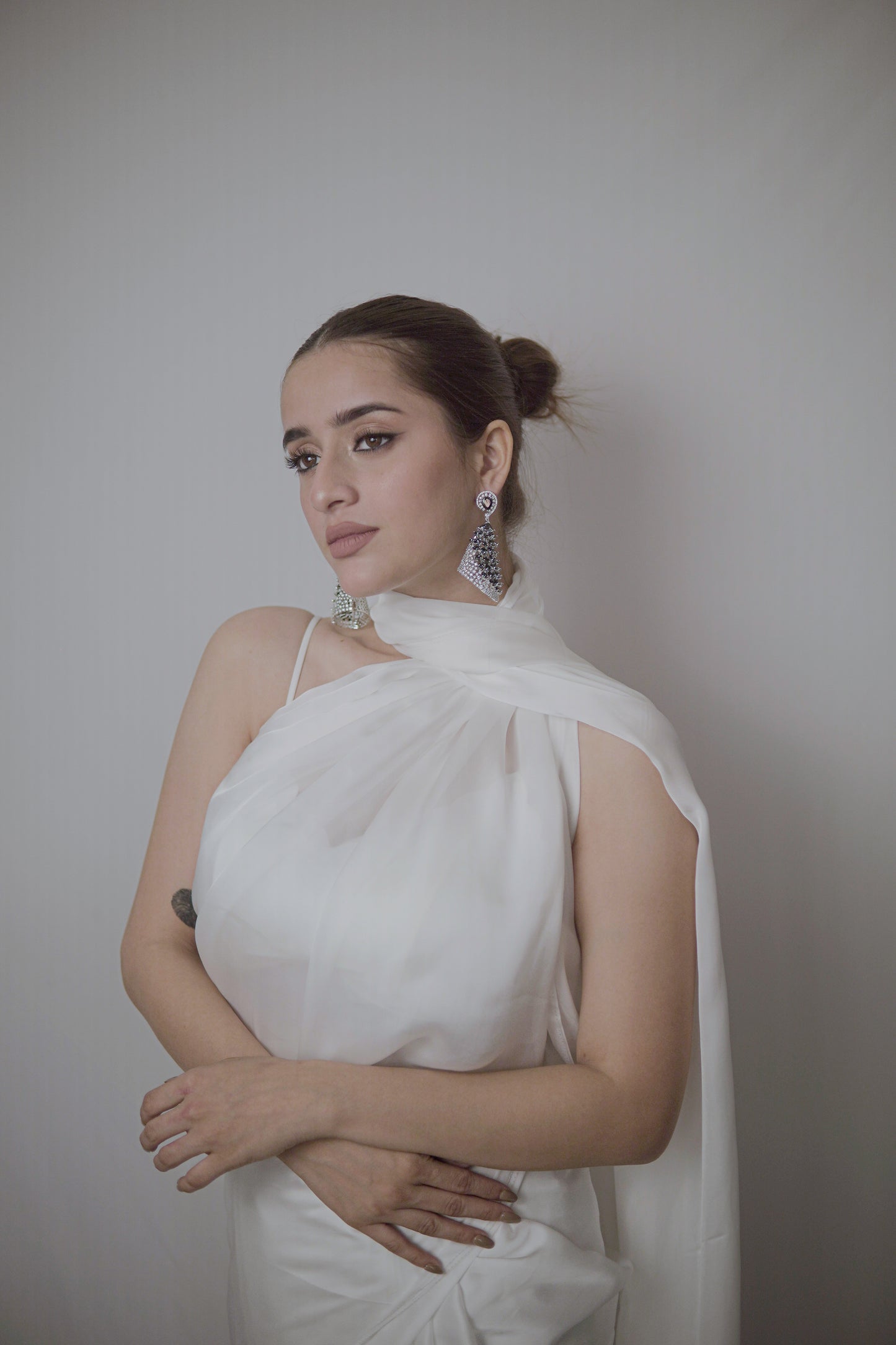 Eira Noir Cascade Earrings
