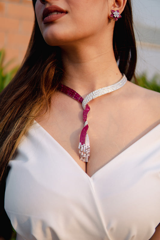 Seraphina Ruby Cascade Set