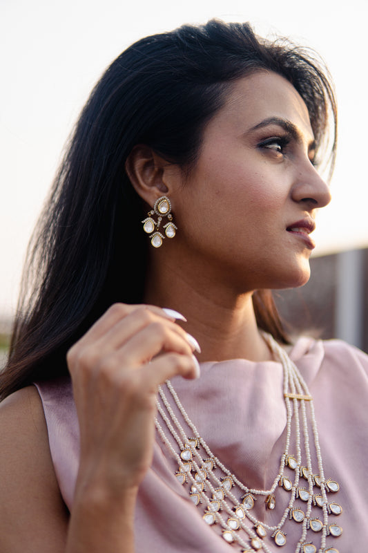 Sitara Kundan Cascade Necklace