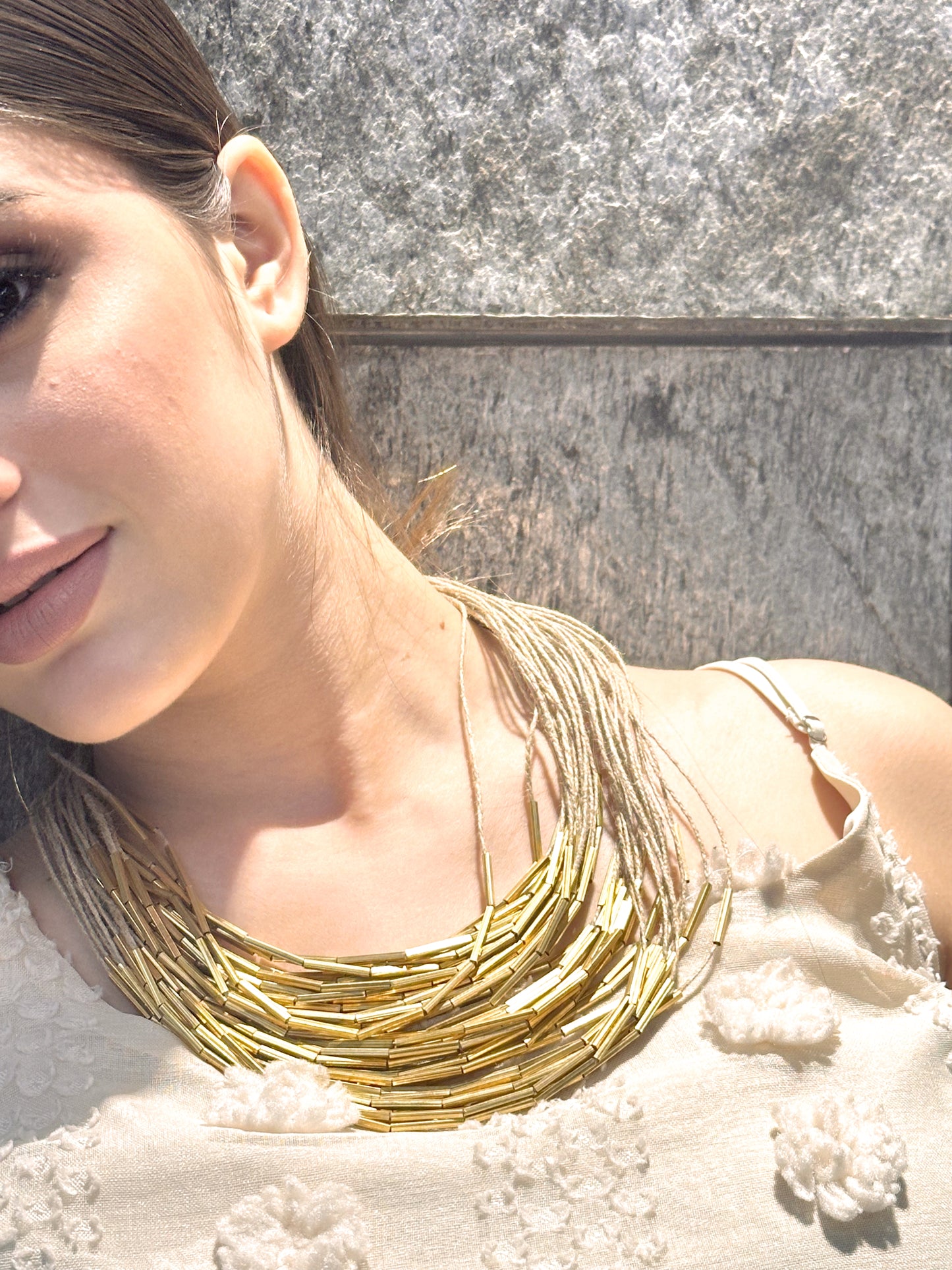 Kamik Multistrand Golden Necklace