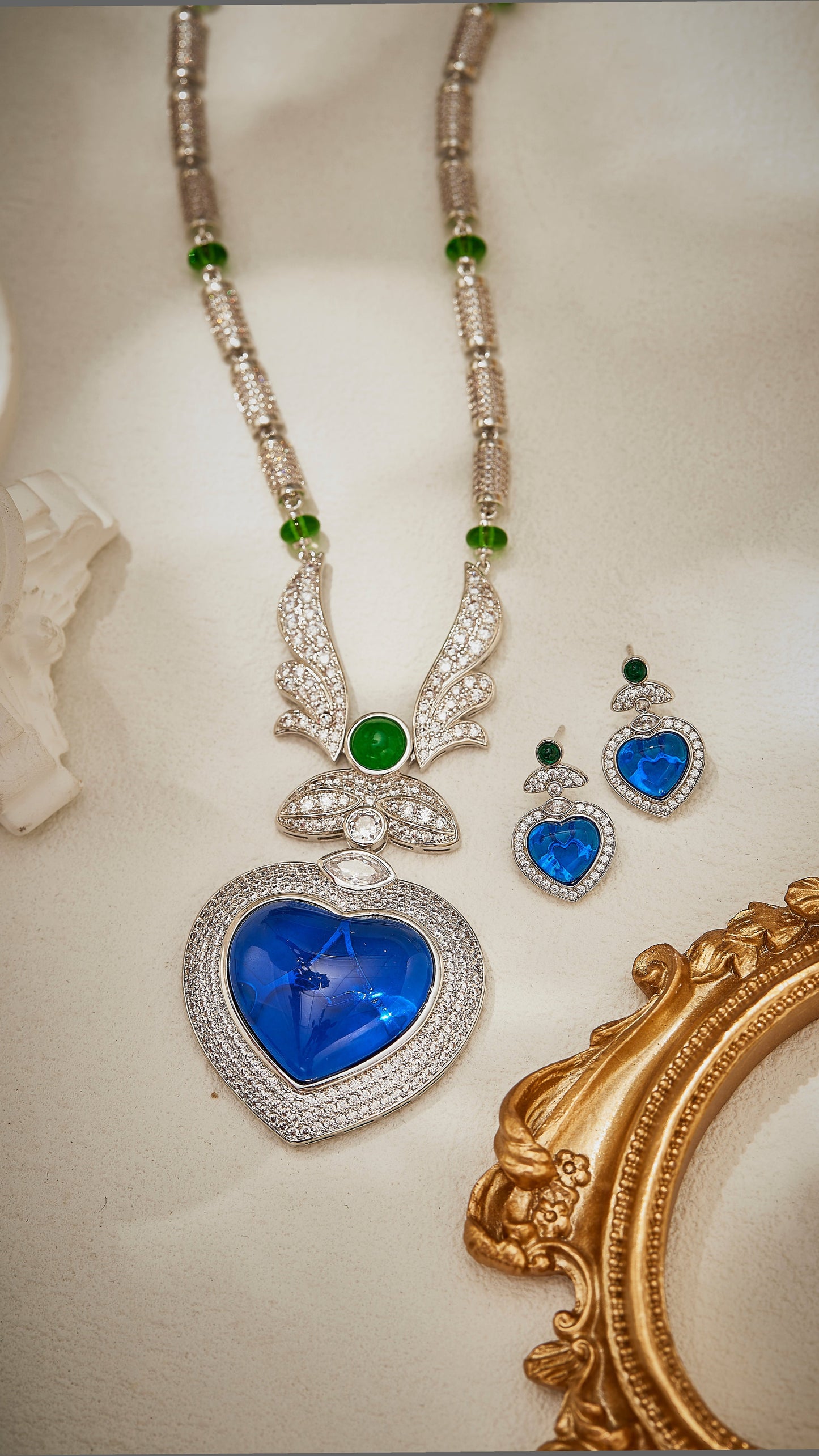 The Celeste Heart of Seraphina Necklace