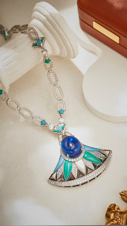 Azure Bloom Necklace Set