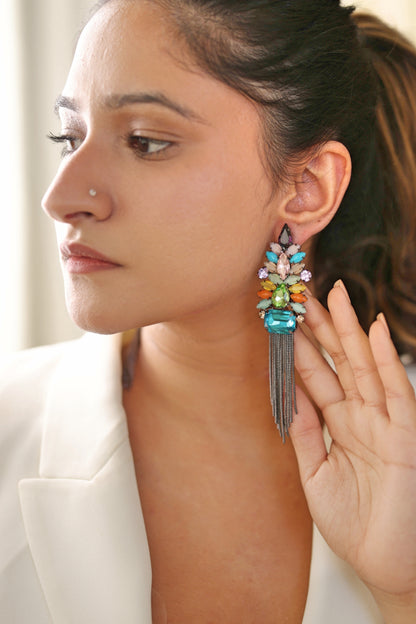 Royal Prism Multicolor Dangler Earrings