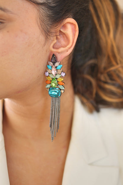 Royal Prism Multicolor Dangler Earrings