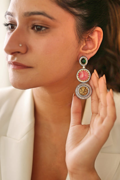 Pink Panther Royale Earrings