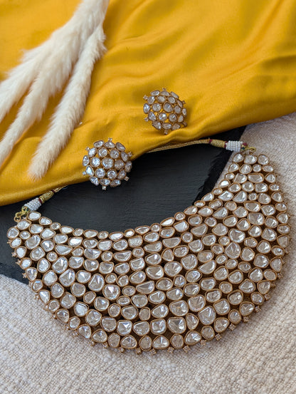 The Amara Polki Necklace Set