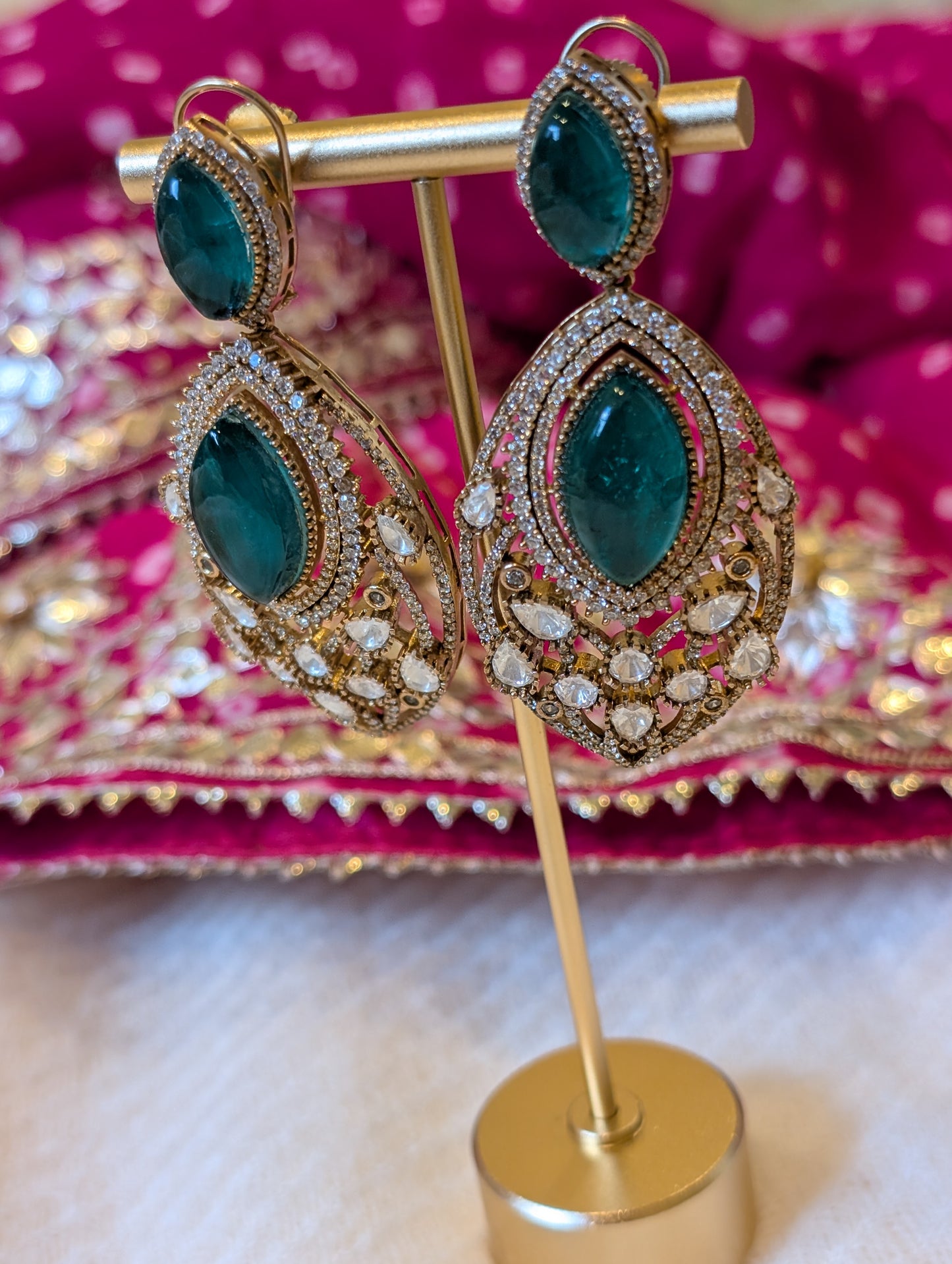 Elysian Emerald Majesty Earrings