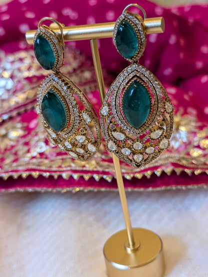 Elysian Emerald Majesty Earrings