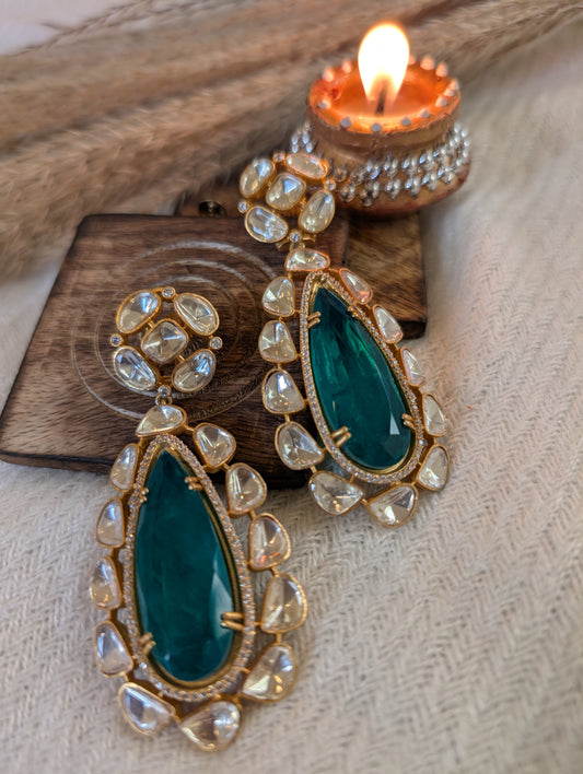 Kaia Emerald Drop Earrings