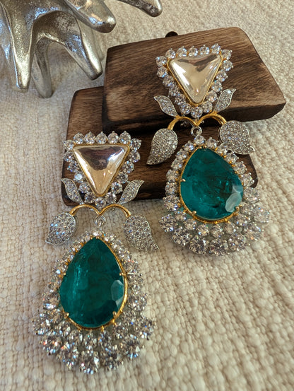 Verdant Starlight Drops Earring