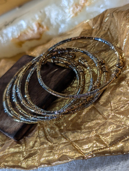 Zara Cascade Gold Bangles