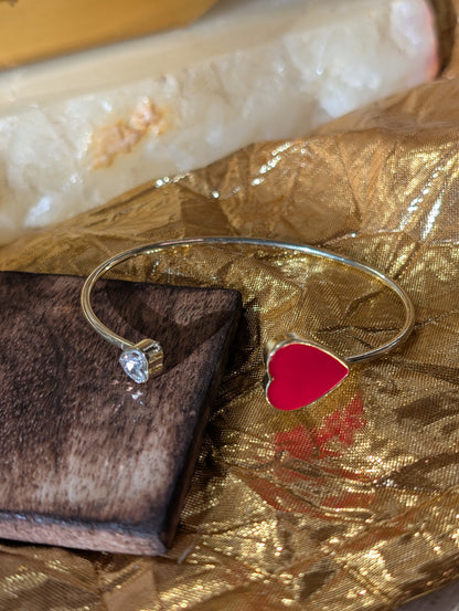 Juliet’s Crimson Heart Bangle