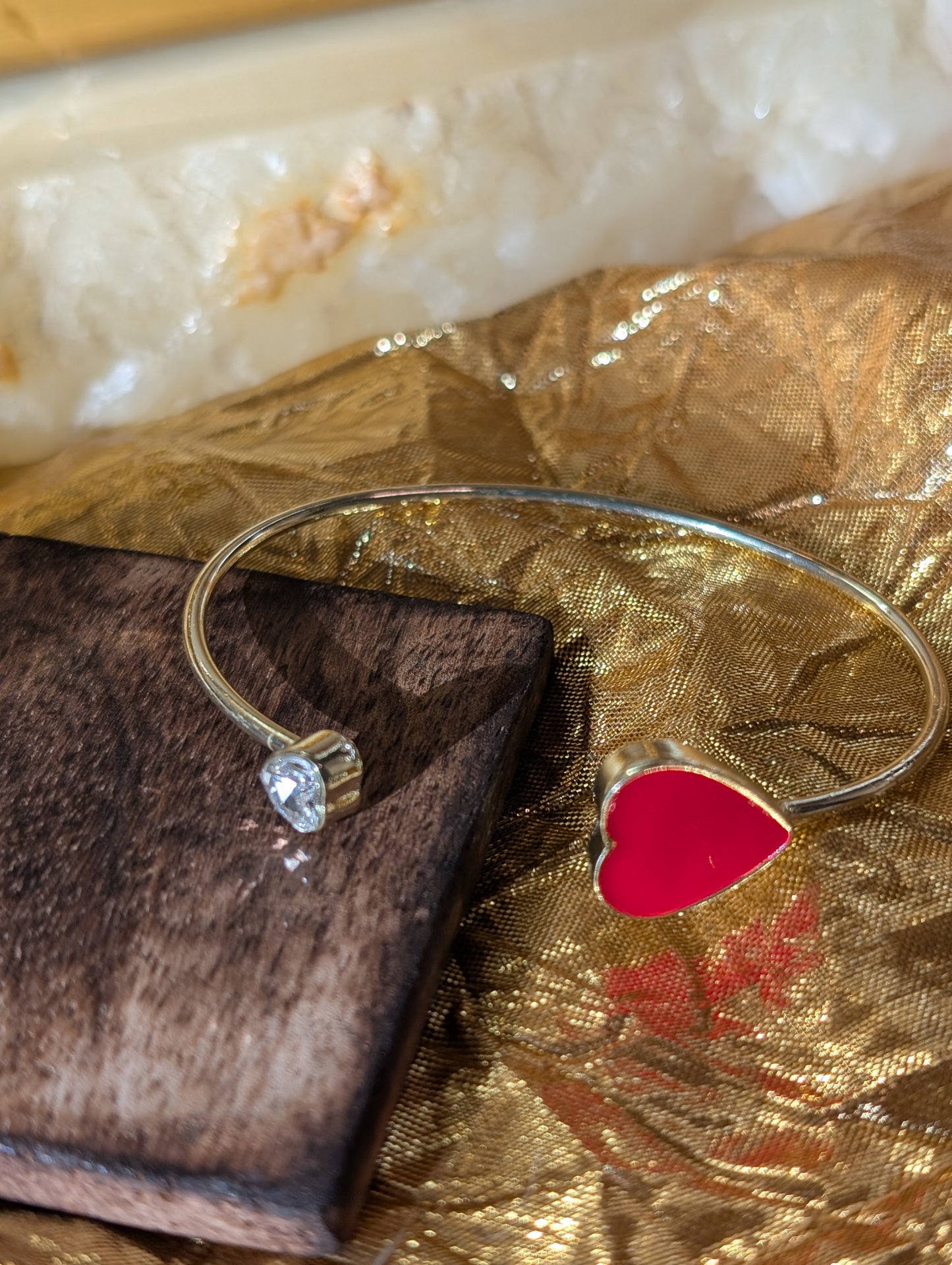 Juliet’s Crimson Heart Bangle