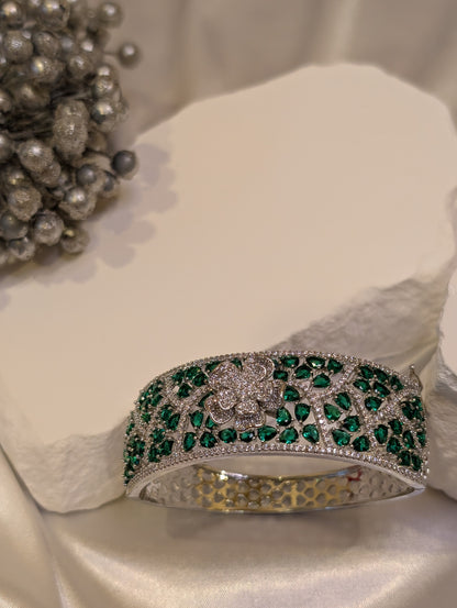 Emerald Bloom Cuff